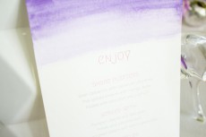 DIY watercolour menus