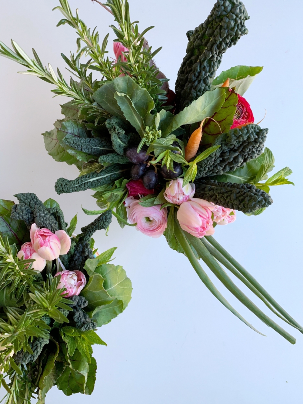 Edible Vegetable & Herb Bouquet Tutorial Polka Dot Wedding