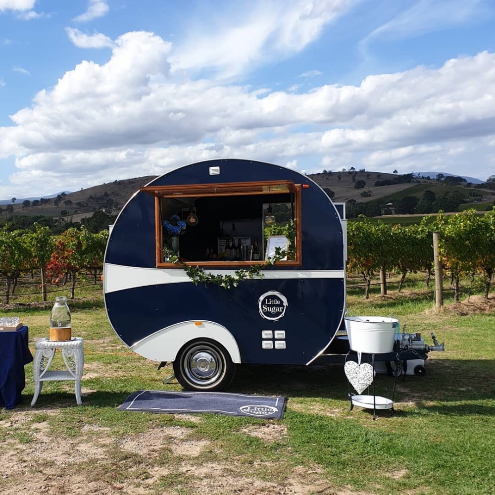 Mobile Drink Catering & Caravan Bars In Victoria Polka Dot Wedding