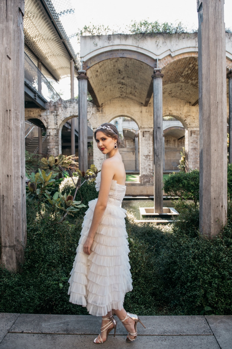 Arcade Vintage Bridal Wedding Gowns Polka Dot Wedding