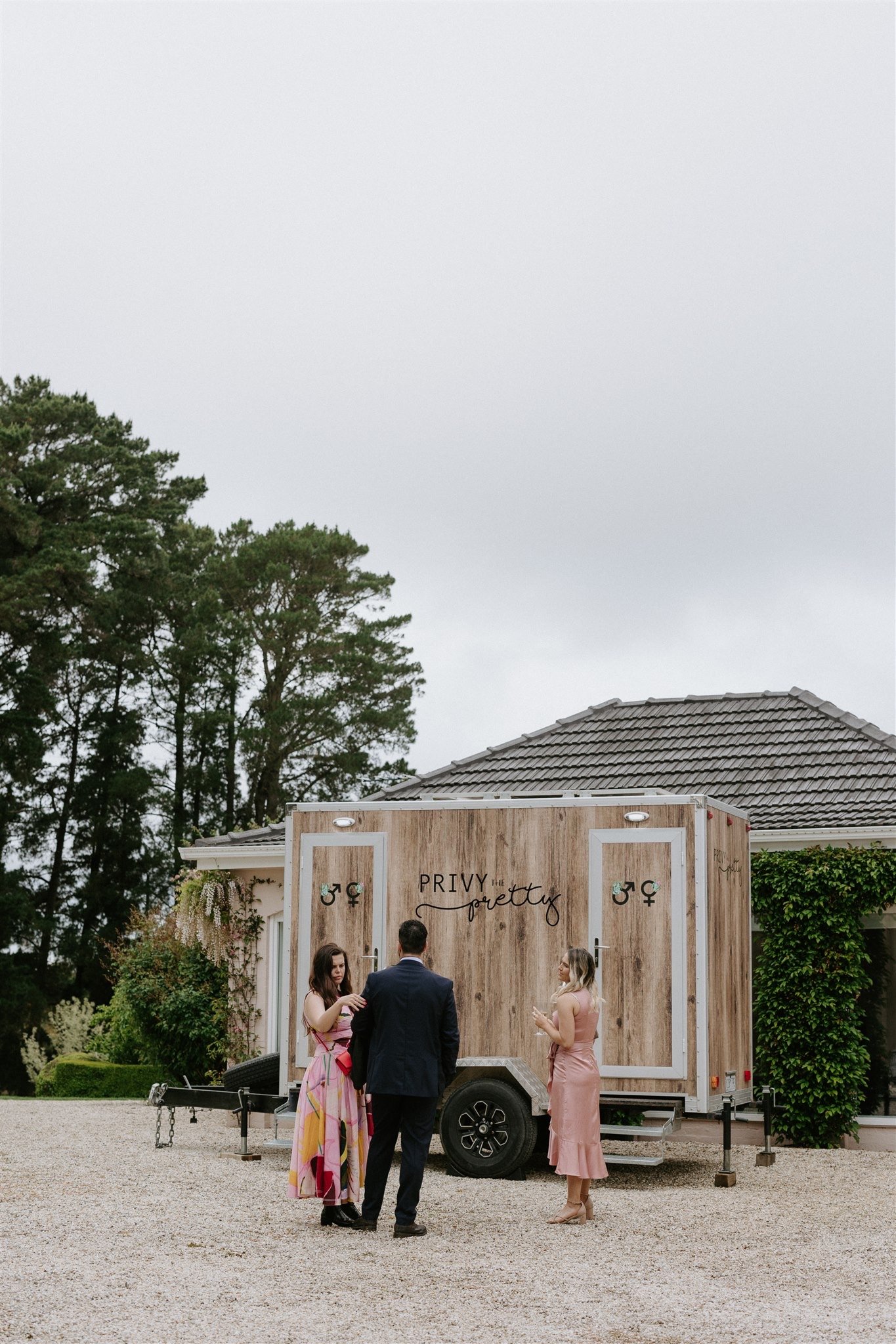 Sustainable, solar powered portable toilets for guests