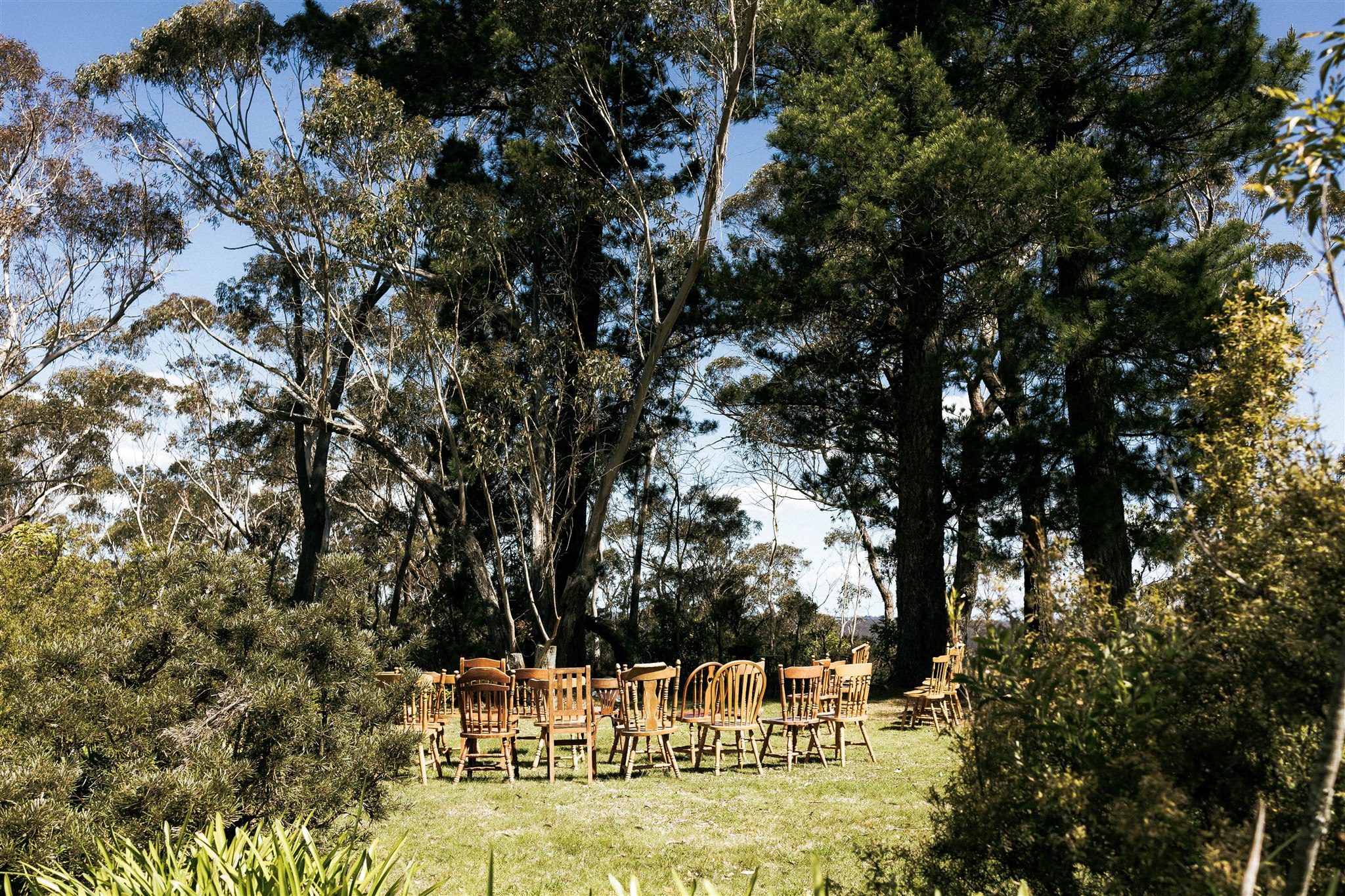 The ceremony space before the wedding