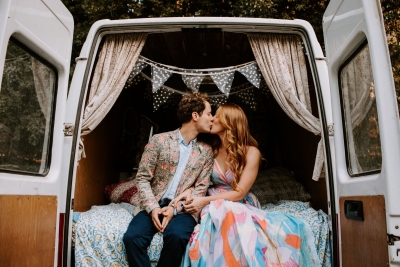 Colourful wedding