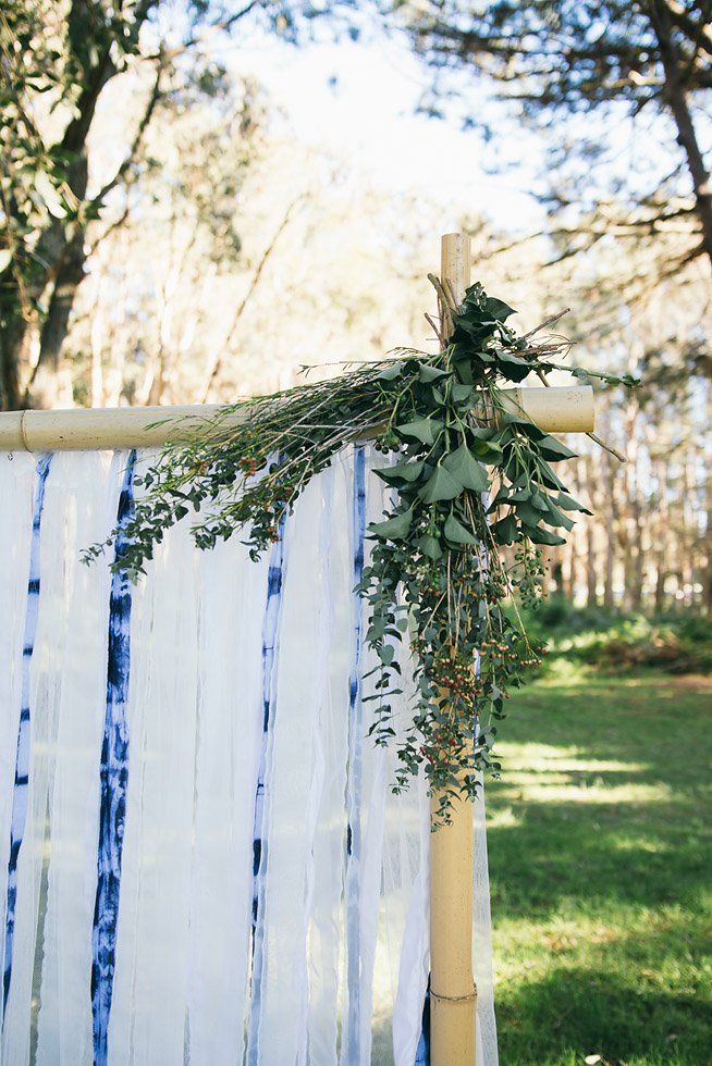 Eco wedding styling