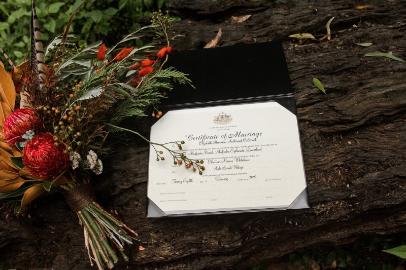 Elopement couple portrait