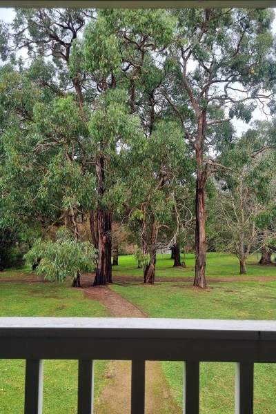 The view from the Balcony Rooms at Lancemore Lindenderry Red Hill.