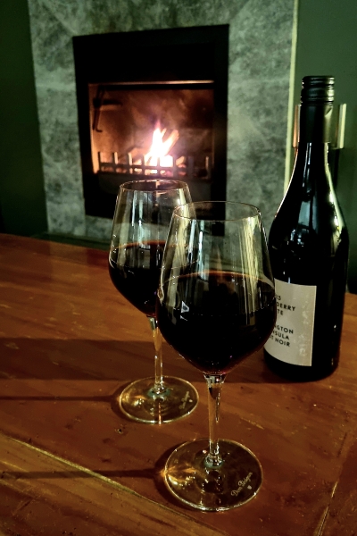 Pinot Noir delivered to your room from the Cellar Door at Lancemore Lindenderry Red Hill