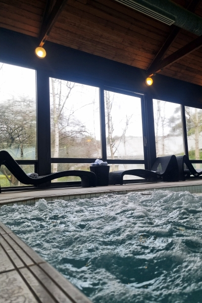 The heated spa at Lancemore Lindenderry Red Hill